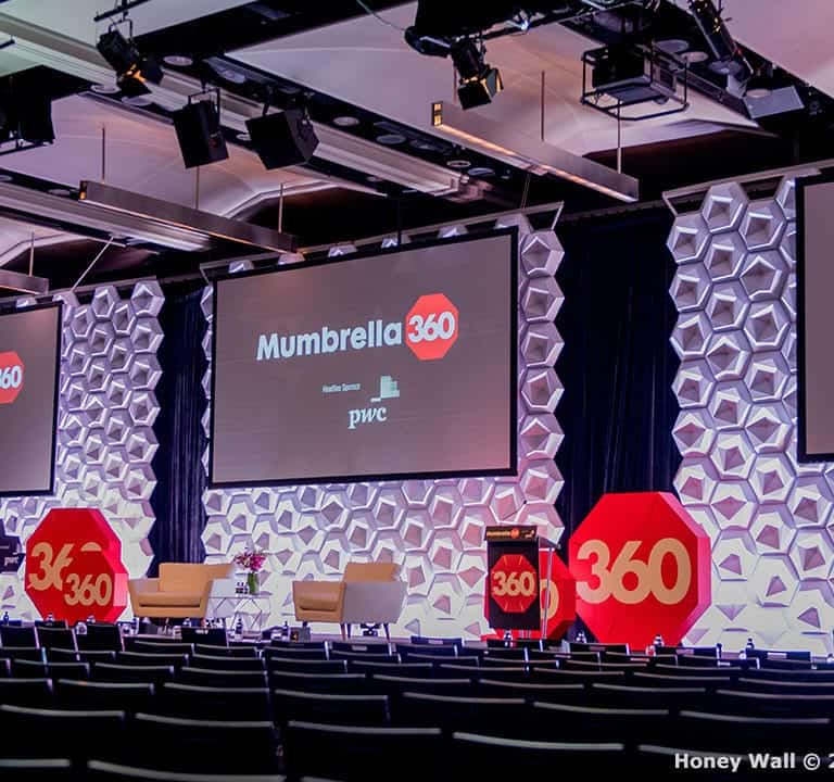 Stage Backdrops - Mumbrella Event 2017 - Event Design - Modular Backdrops